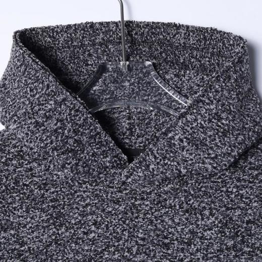 87707SDSA秋冬新款痞帅男装美式小香风连帽针织卫衣下摆松紧百搭上衣 商品图2