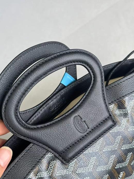 D100261复古又时髦老花配撞色皮手拎斜挎菜篮子包 商品图9