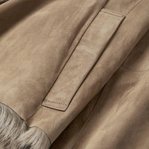 ROMI STUDIO“老钱新贵”山羊反绒皮柔雾哑光皮毛一体 RWCAWT5612 商品图4