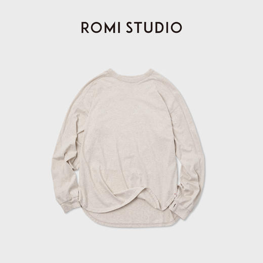 ROMI STUDIO“舒适轻盈”麻棉混纺四季穿插肩袖打底上衣RWCASU6408 商品图1