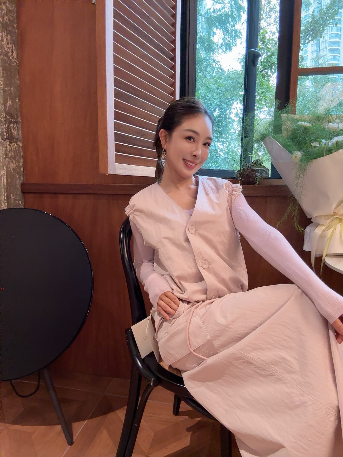 PIAN AI冷小姐# 粉色背心马甲套装