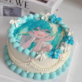 动漫卡通人物打印照片蛋糕002