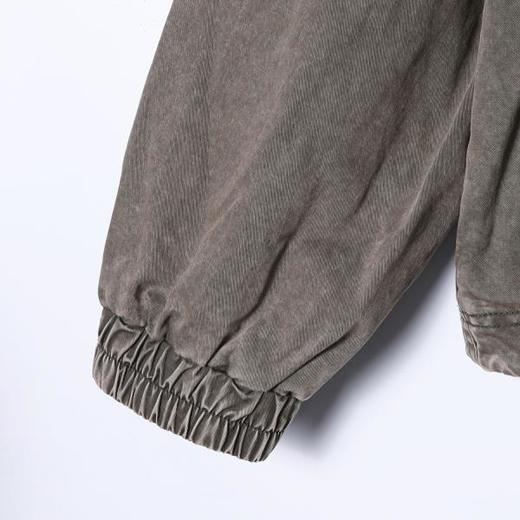 6225SDSA男士秋冬新款痞帅男装老钱风工装按扣拉链立领夹克复古百搭 商品图3