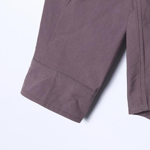 32005SDSA男士秋冬新款痞帅男装潮牌纯色铆钉口袋纽扣长袖翻领衬衫百搭 商品图3