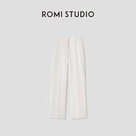 ROMI STUDIO“舒适有度”弹力柔顺挺阔质感直筒休闲裤RWCWXG5642