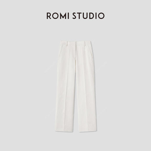 ROMI STUDIO“舒适有度”弹力柔顺挺阔质感直筒休闲裤RWCWXG5642 商品图0