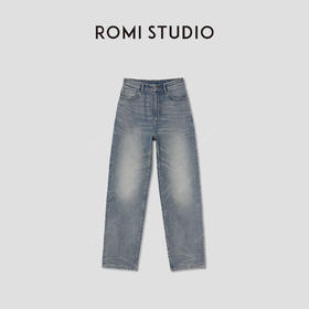 ROMI STUDIO“复古怀旧”土耳其进口斜纹肌理感牛仔裤 RW24AX80915