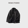 ROMI STUDIO“智性松弛”进口牛皮洗水皱感落肩翻领皮衣 RWCWSG6161 商品缩略图0