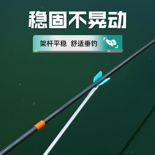佳钓尼蝴蝶型全包胶支架头自动回弹防滑不伤竿双丝弹簧自动回弹不伤竿 商品图2