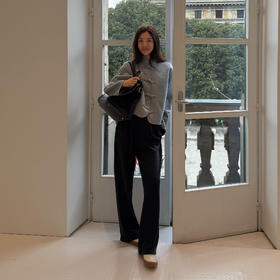 ROMI STUDIO“中式老钱”羊绒羊毛双面呢立领盘扣短外套 RWCWWJ5387