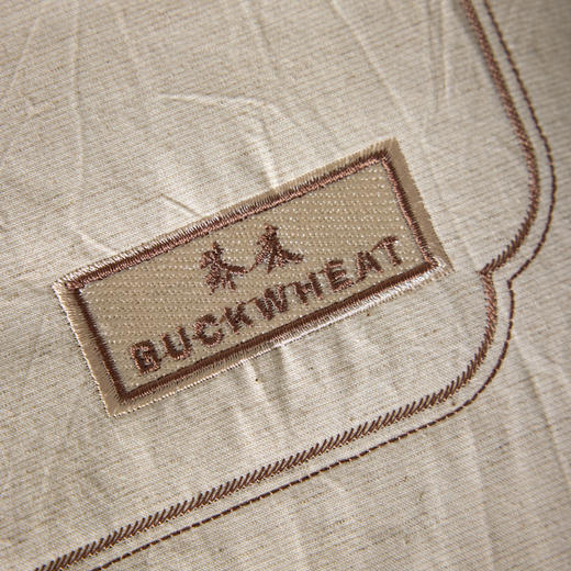 【品牌直发】加倍生活 禾绣立体棉麻荞麦枕 40*60cm 棉麻绣花草本荞麦枕头 中式亚麻刺绣荞麦壳枕头枕芯 商品图8