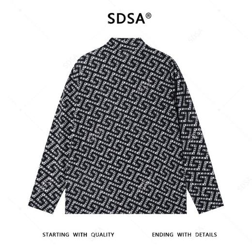 T4852SDSA男士秋冬新款痞帅男装美式撞色满印字母半高领长袖T恤百搭潮 商品图5