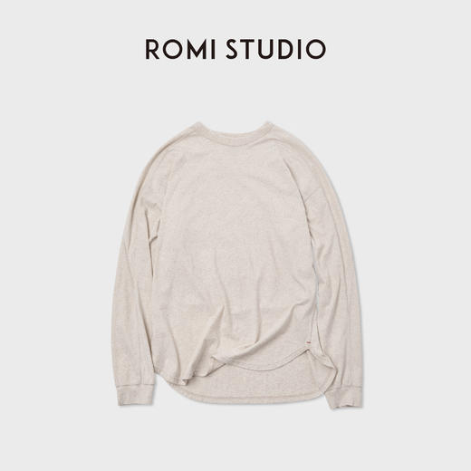ROMI STUDIO“舒适轻盈”麻棉混纺四季穿插肩袖打底上衣RWCASU6408 商品图0