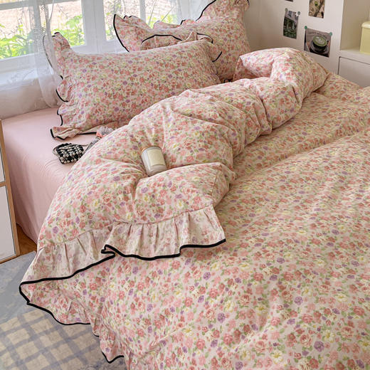 【清仓69元起】韩版公主风加厚全棉花边单被套【不支持退换货】 商品图1