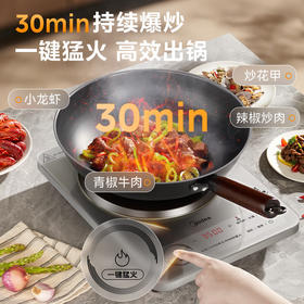 美的（Midea）火旋风电磁炉平凹面铂钻大火包锅电陶炉电池炉家用3500W大功率MC-E35C13