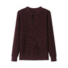 CC 16-9528复古国风盘扣立领红色针织衫 商品缩略图4