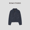 ROMI STUDIO“美式复古”棉锦混纺挺括撞色做旧短款外套RW24LWY1188【现货】 商品缩略图0