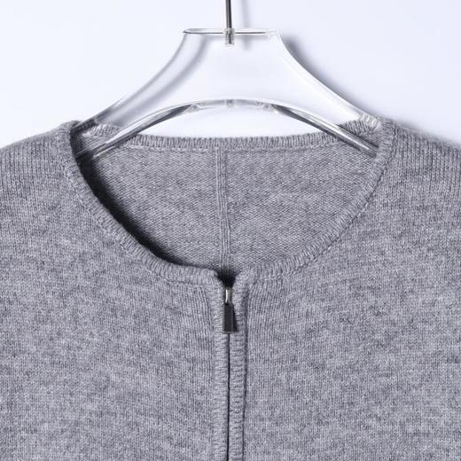 26538SDSA男士秋冬新款痞帅男装极简风拉链无领开衫针织衫毛衣百搭时尚 商品图2