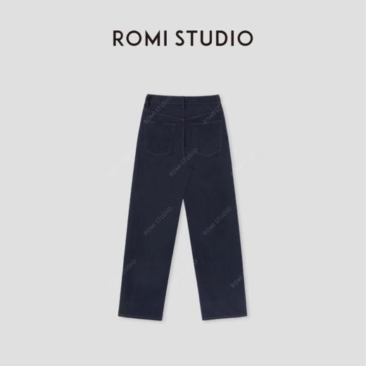 ROMI STUDIO“美式复古”高密高支棉锦防透风低腰阔腿裤RW24WXY0780【现货】 商品图1