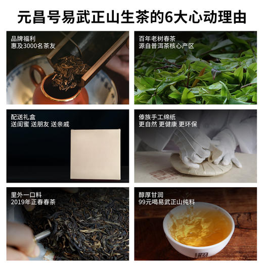 【百万补贴】元昌号2019年易武正山生茶357克 商品图3