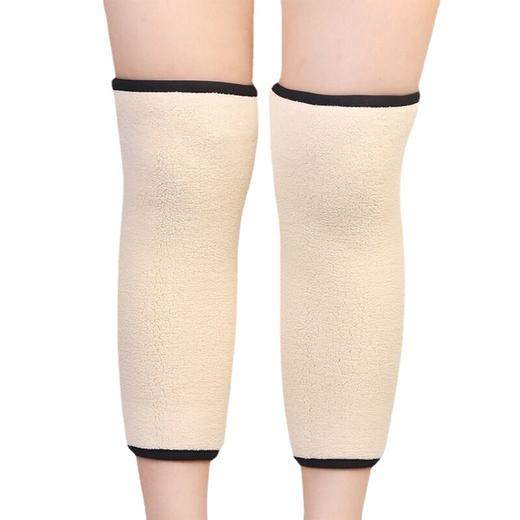 绑带加绒加厚护膝保暖防滑女男士腿套老寒腿防护膝盖套羊羔绒材质 商品图4