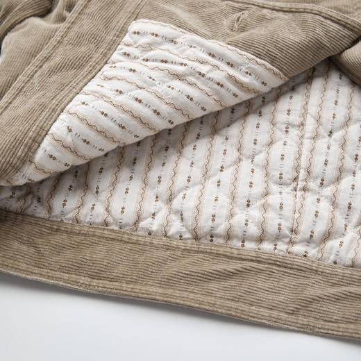 ROMI STUDIO老钱休闲重砂水洗灯芯绒 夹棉立领夹克外套RWCWWG5429 商品图4