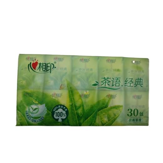 心相印 30包装茶语系列四层纸手帕 600g/袋 商品图0