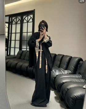 原单潮牌风衣（中长款）上身图仅供参考❗️