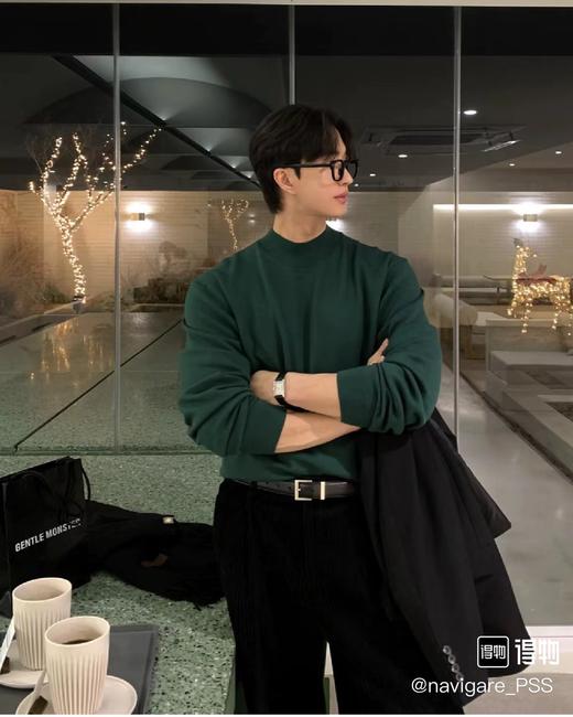 爱ma仕纯色简约打底长袖上衣（波哥直播间穿XL很宽松！正常波哥穿M收身版型！） 商品图9