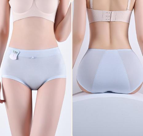 老米优品🎈4色一组！出口日本《莫代尔高腰生理内裤》 棉质内裤, 纯色生理期内裤经期高腰内裤放侧漏三角头~ 商品图6