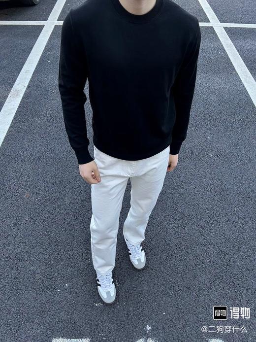 爱ma仕纯色简约打底长袖上衣（波哥直播间穿XL很宽松！正常波哥穿M收身版型！） 商品图5