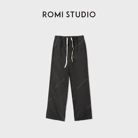 ROMI STUDIO“简约随性”精仿雪尼尔松紧抽绳束脚休闲裤RWCWXJ5576
