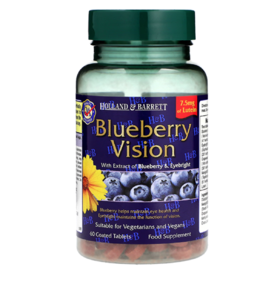 【同步英国专gui最新包装】英国H&B 60粒蓝莓护眼片 含小米草