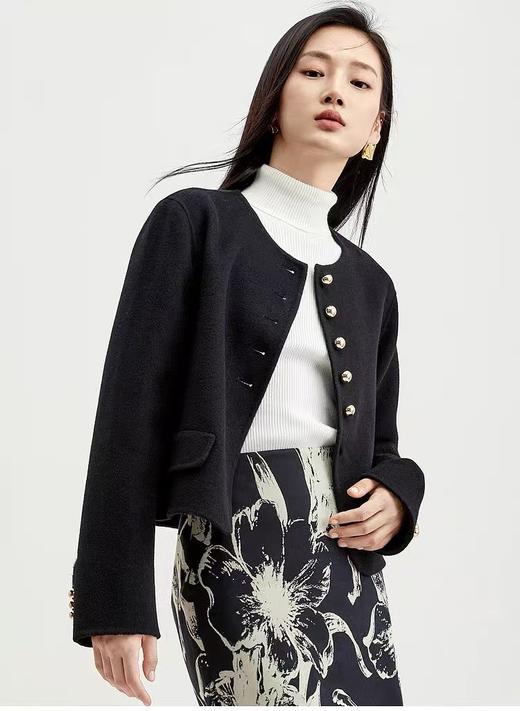 100%双面羊毛孙俪同款短款大衣外套 商品图6