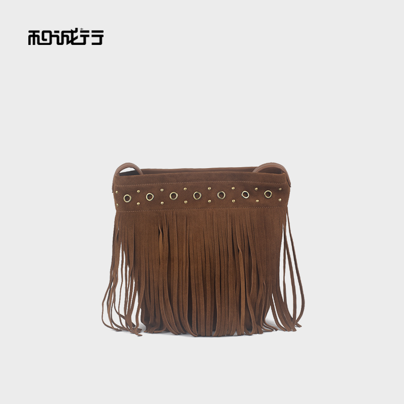 和诚行2025秋季新款波西米亚风复古流苏单肩包4420170