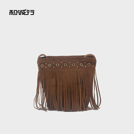 和诚行2025秋季新款波西米亚风复古流苏单肩包4420170 商品图0