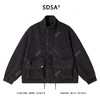 6225SDSA男士秋冬新款痞帅男装老钱风工装按扣拉链立领夹克复古百搭 商品缩略图1