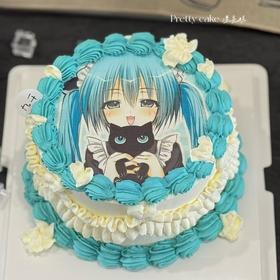 动漫卡通人物打印照片蛋糕001