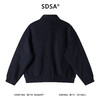 45316SDSA男士秋冬新款痞帅男装极简风纯色拉链立领夹克外套宽松开衫 商品缩略图5