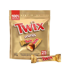 MM 山姆 Twix焦糖饼干巧克力棒 500g