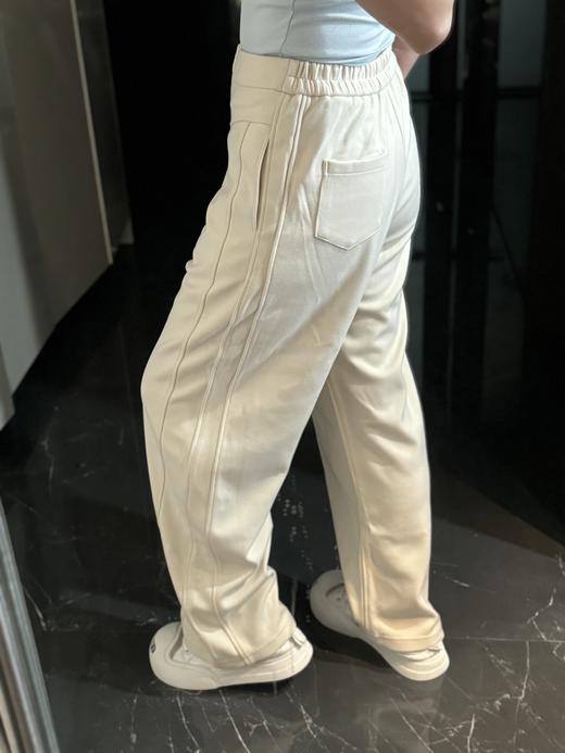 A*LIN中缝立体基础款纯色垂感拖地直筒加绒加厚休闲阔腿裤 商品图8