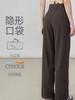 【新款】加绒宽松女高腰显瘦直筒阔腿裤休闲透气健身瑜伽长裤AD53006 商品缩略图0