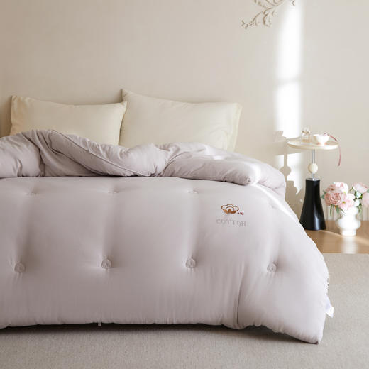 自然醒超柔双层纱新疆棉花被被子被芯LFS 商品图2