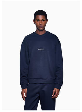 G.@ 小标字母 丝光提纹双面圆领套头 WY918