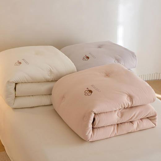 自然醒超柔双层纱新疆棉花被被子被芯LFS 商品图14