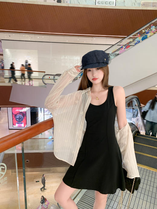 <曾小咸推荐>4.7现货秒杀！微信超特价！韩系条纹蝴蝶结绣花衬衫 日常189.99 立减100 秒杀89.99！ 商品图2