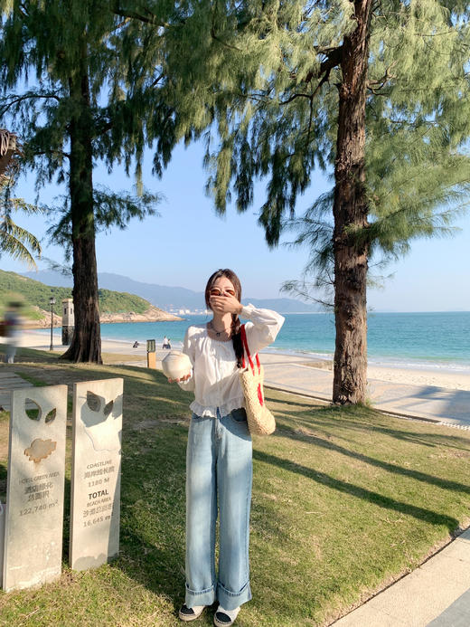 <曾小咸推荐>4.8现货秒杀！微信超特价！珍珠扣蕾丝花边衬衫 日常149.99 立减60 秒杀89.99！ 商品图5