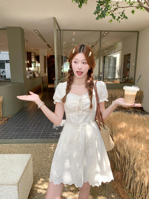 <曾小咸推荐>现货秒杀！微信超特价！法式温柔风气质连衣裙 短款 日常209.99 立减120 秒杀89.99！长款 日常229.99 立减130 秒杀99.99！ 商品图11