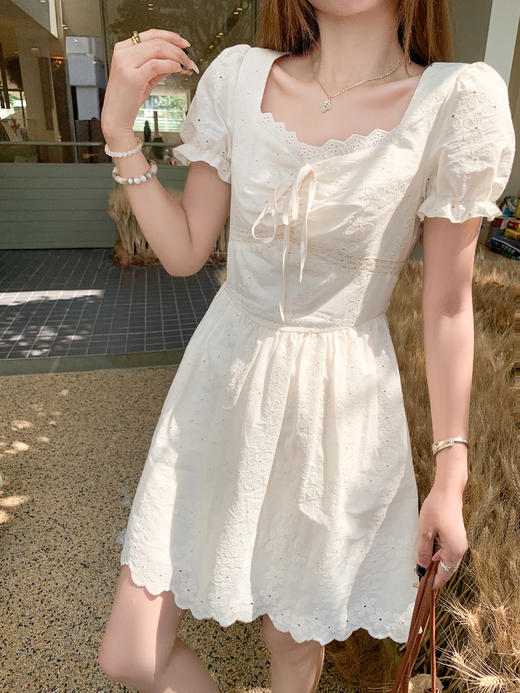 <曾小咸推荐>现货秒杀！微信超特价！法式温柔风气质连衣裙 短款 日常209.99 立减120 秒杀89.99！长款 日常229.99 立减130 秒杀99.99！ 商品图8