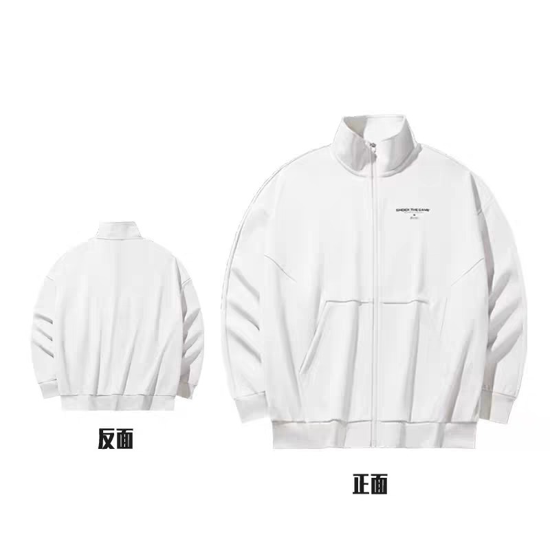 XY|安踏篮球针织运动外套男2024冬季新款宽松立领跑步上衣152431703N-4